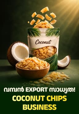 വമ്പൻ Export സാധ്യത! Coconut Chips Business.
