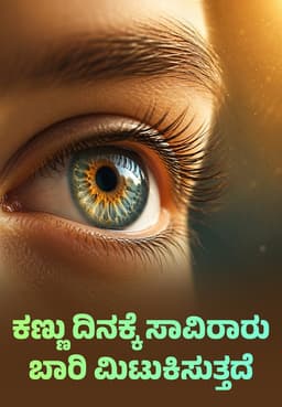 ಕಣ್ಣು ದಿನಕ್ಕೆ ಸಾವಿರಾರು ಬಾರಿ ಮಿಟುಕಿಸುತ್ತದೆ