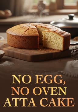 No Egg, No Oven Atta Cake