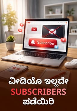 ವೀಡಿಯೊ ಇಲ್ಲದೇ Subscribers ಪಡೆಯಿರಿ