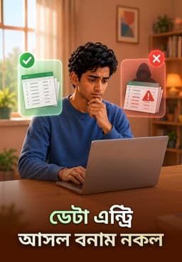 ডেটা এন্ট্রি আসল বনাম নকল