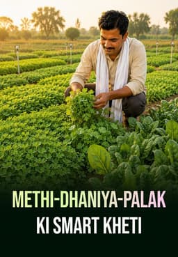 Methi-Dhaniya-Palak Ki Smart Kheti