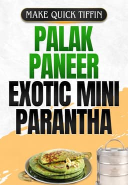 Palak Pinwheel Paratha Recipe
