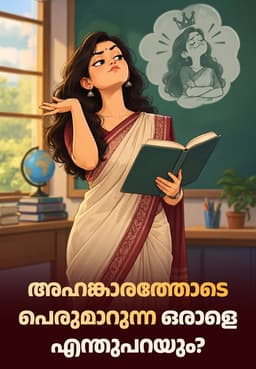 അഹങ്കാരത്തോടെ പെരുമാറുന്ന ഒരാളെ എന്തുപറയും?