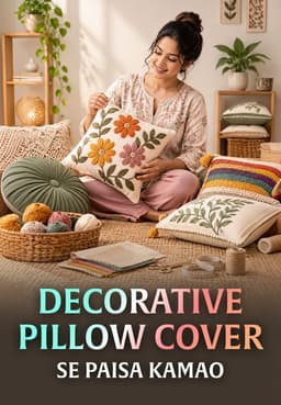 Decorative Pillow Cover Se Paisa Kamao