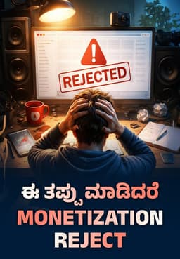 ಈ ತಪ್ಪು ಮಾಡಿದರೆ Monetization Reject