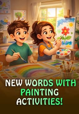 New English Words With Painting Activities!