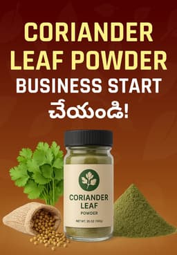 Coriander Leaf Powder Business Start చేయండి!