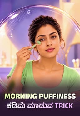 Morning Puffiness ಕಡಿಮೆ ಮಾಡುವ Trick