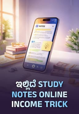 ಇಲ್ಲಿದೆ Study Notes Online Income Trick