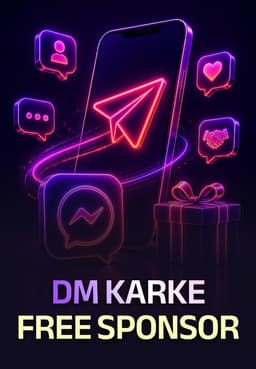 DM Karke FREE Sponsor
