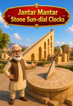 Jantar Mantar Stone Sun-dial Clocks