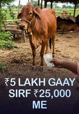 ₹5 Lakh Gaay Sirf ₹25,000 Me