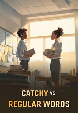 Catchy Vs Regular Words