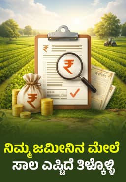ನಿಮ್ಮ ಜಮೀನಿನ ಮೇಲೆ ಸಾಲ ಎಷ್ಟಿದೆ ತಿಳ್ಕೊಳ್ಳಿ