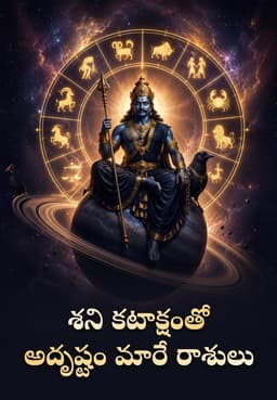శని కటాక్షంతో అదృష్టం మారే రాశులు