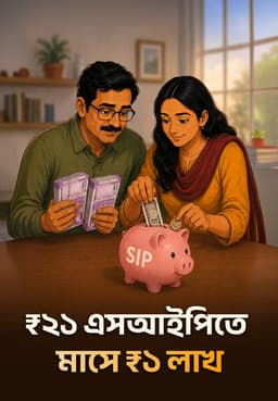 ₹২১ এসআইপিতে মাসে ₹১ লাখ