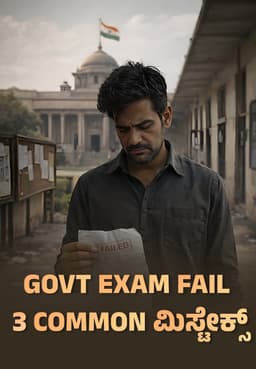 Govt Exam Fail 3 common ಮಿಸ್ಟೇಕ್ಸ್