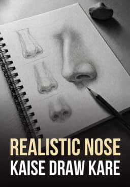 Realistic Nose Kaise Draw Kare