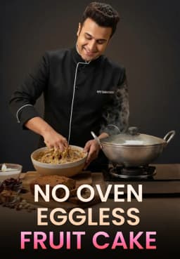 No Oven Eggless Fruit Cake