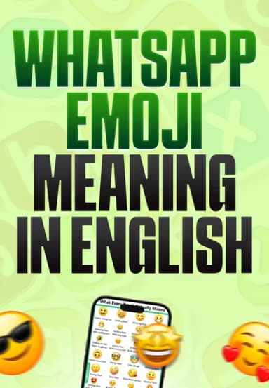 Whatsapp Emoji Meaning In English