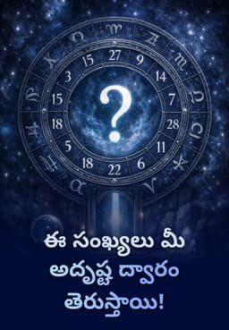 ఈ సంఖ్యలు మీ అదృష్ట ద్వారం తెరుస్తాయి!