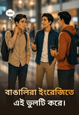 বাঙালিরা ইংরেজিতে এই ভুলটি করে।