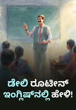 ಡೇಲಿ ರೂಟೀನ್ ಇಂಗ್ಲಿಷ್ನಲ್ಲಿ ಹೇಳಿ!