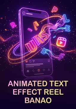 Animated Text Effect Reel Banao