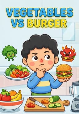 Vegetables Vs Burger!