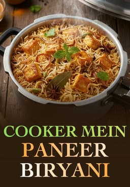 Cooker Mein Paneer Biryani