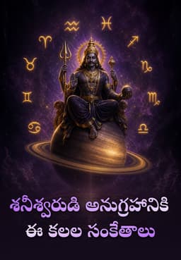 శనీశ్వరుడి అనుగ్రహానికి ఈ కలల సంకేతాలు