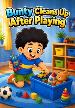 Bunty Cleans Up After Playing