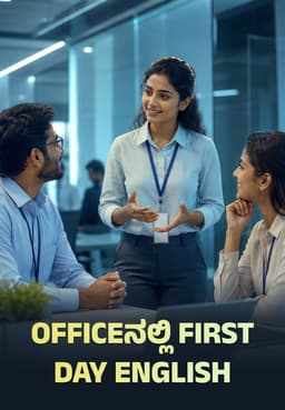 Officeನಲ್ಲಿ First Day English