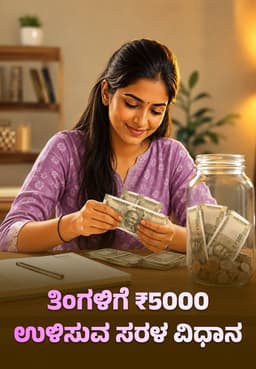 ತಿಂಗಳಿಗೆ ₹5000 ಉಳಿಸುವ ಸರಳ ವಿಧಾನ