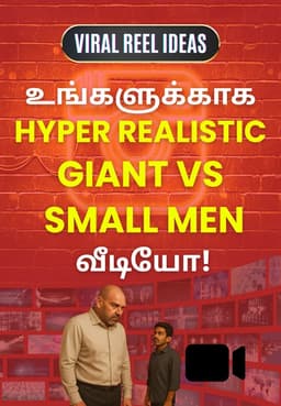 உங்களுக்காக Hyper Realistic Gaint Vs Small Men வீடியோ!