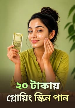 ২০ টাকায় গ্লোয়িং স্কিন পান