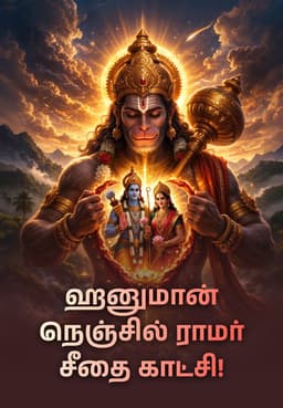 ஹனுமான் நெஞ்சில் ராமர் சீதை காட்சி!
