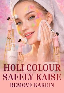 Holi Colour Safely Kaise Remove Karein
