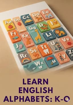 LEARN ENGLISH ALPHABETS: K-O