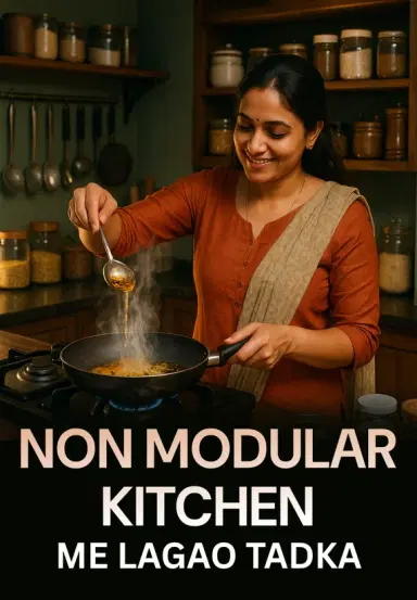 Non Modular Kitchen Me Lagao Tadka