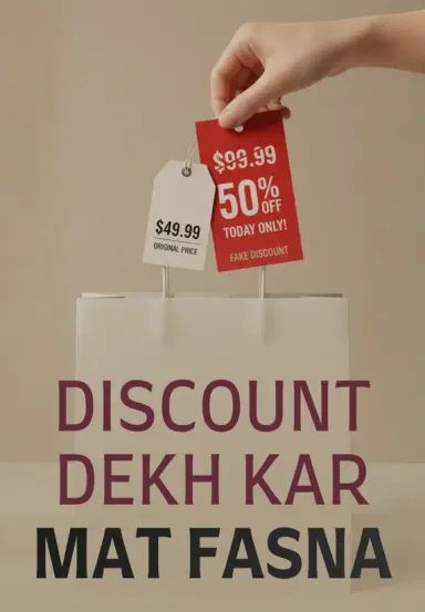 Discount Dekh Kar Mat Fasna