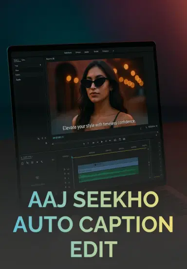 Aaj Seekho Auto Captions Edit