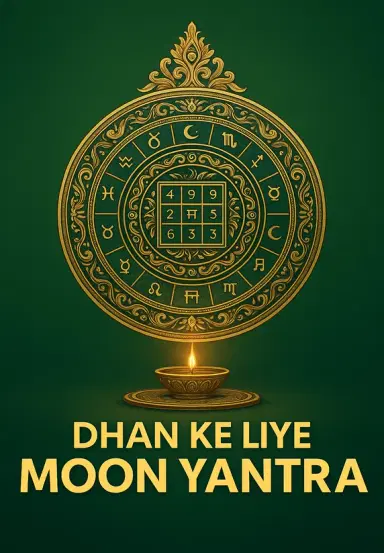 Dhan Ke Liye Moon Yantra