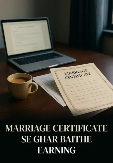 Marriage Certificate Se Ghar Baithe Earning