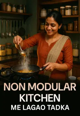 Non Modular Kitchen Me Lagao Tadka