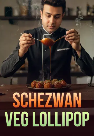 Schezwan Veg Lollipop