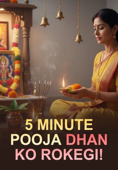 5 Minute Pooja Dhan Ko Rokegi!