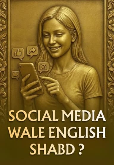 Social Media Wale English Shabd ?