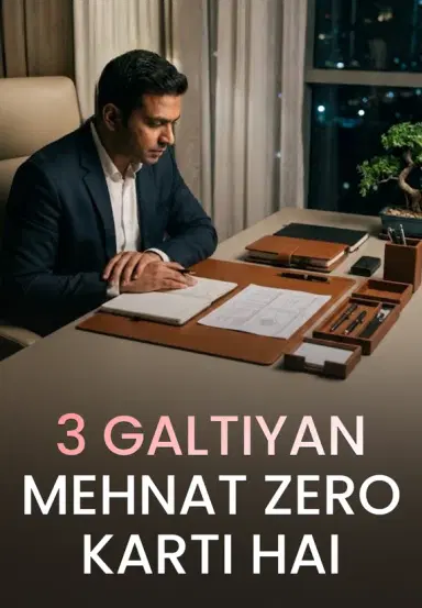 3 Galtiyan Mehnat Zero Karti Hai